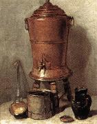 jean-Baptiste-Simeon Chardin The Copper Drinking Fountain Sweden oil painting artist